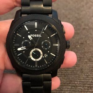 Men’s black Fossil Watch